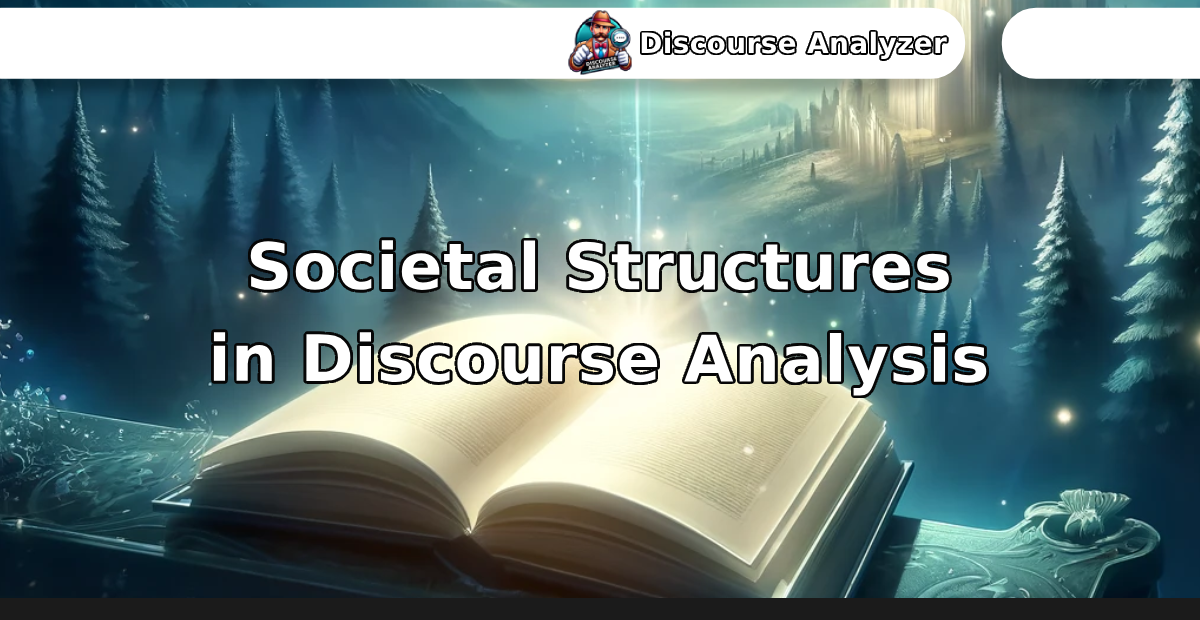 Societal Structures in Discourse Analysis