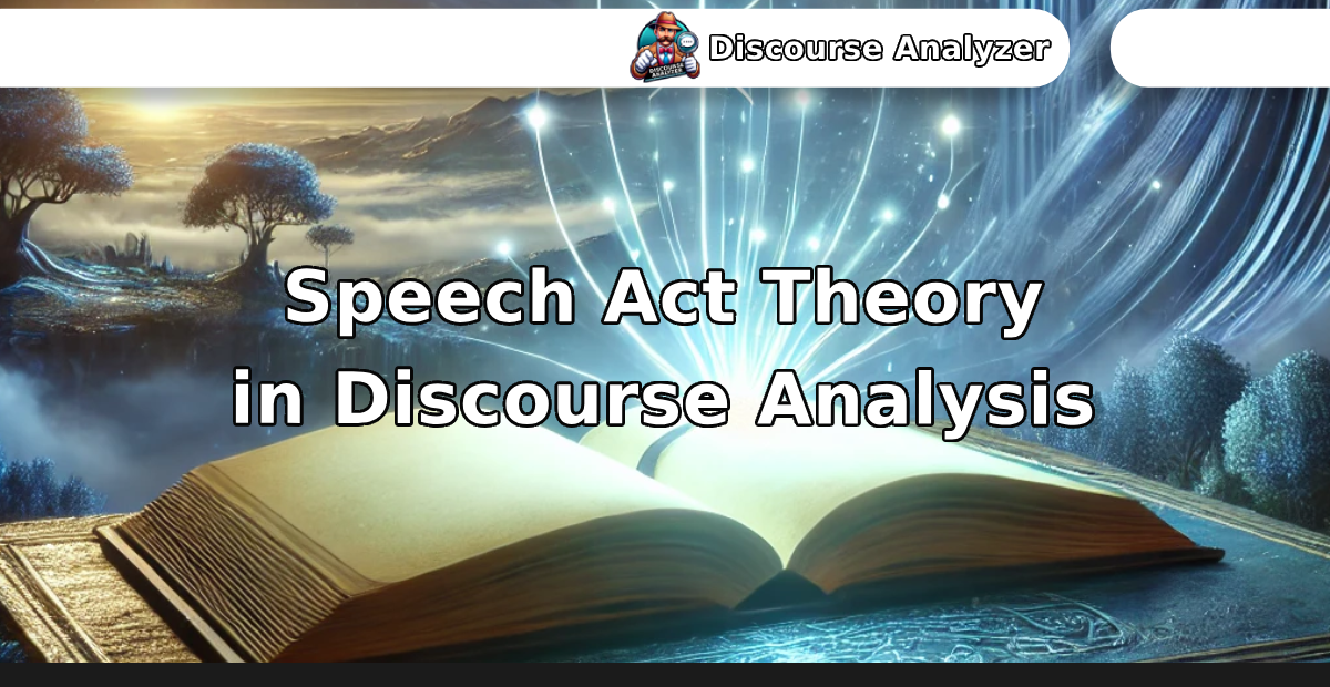 Speech Act Theory in Discourse Analysis