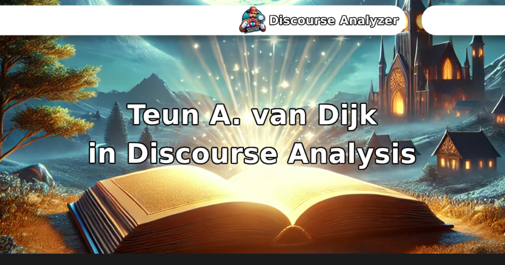 Teun A. van Dijk in Discourse Analysis