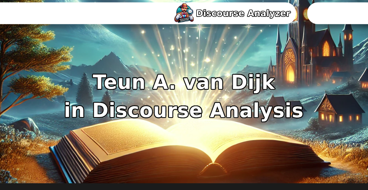 Teun A. van Dijk in Discourse Analysis