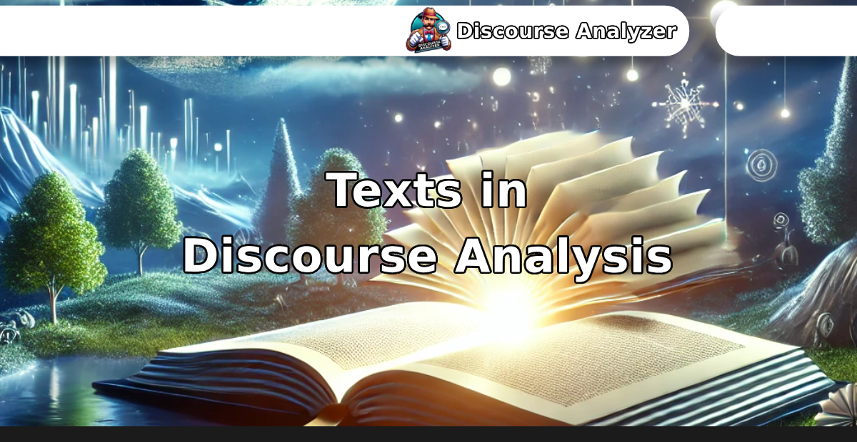 Texts in Discourse Analysis