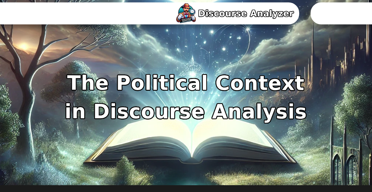 The Political Context in Discourse Analysis