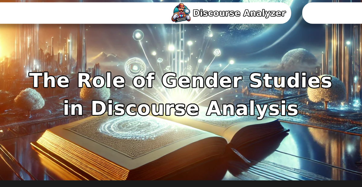 The Role of Gender Studies in Discourse Analysis