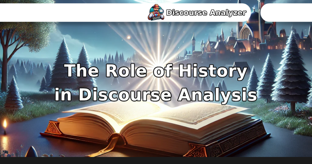 The Role of History in Discourse Analysis