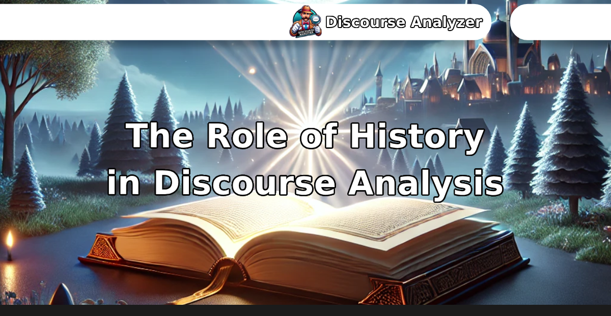 The Role of History in Discourse Analysis