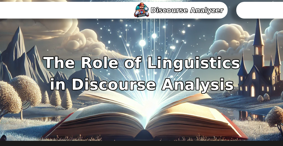 The Role of Linguistics in Discourse Analysis