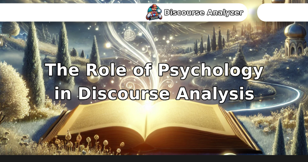 The Role of Psychology in Discourse Analysis