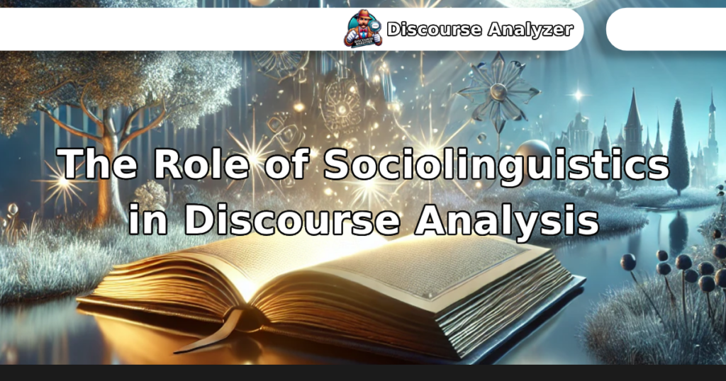 The Role of Sociolinguistics in Discourse Analysis