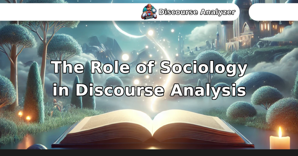 The Role of Sociology in Discourse Analysis