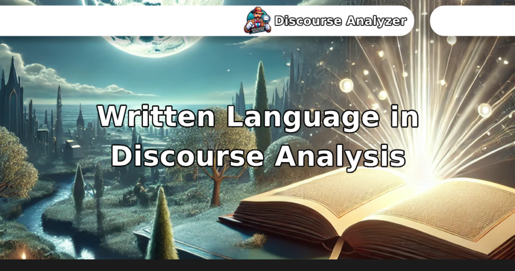 Written Language in Discourse Analysis