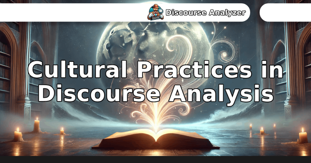 Cultural Practices in Discourse Analysis