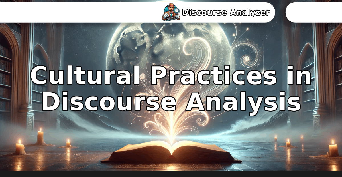 Cultural Practices in Discourse Analysis