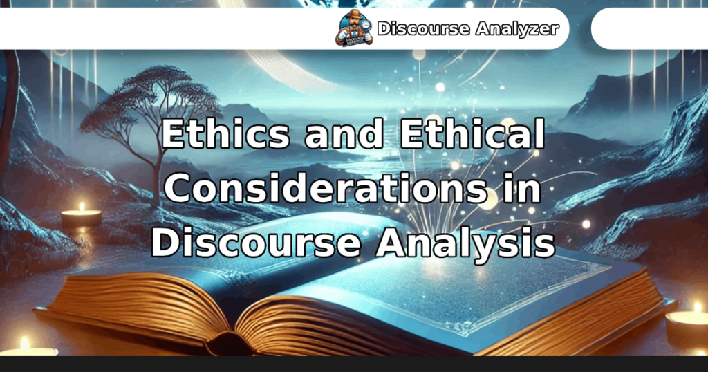 Ethics and Ethical Considerations in Discourse Analysis