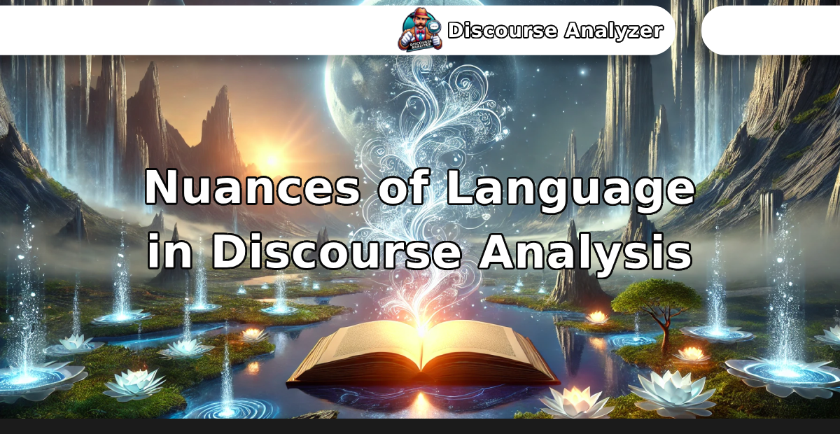 Nuances of Language in Discourse Analysis