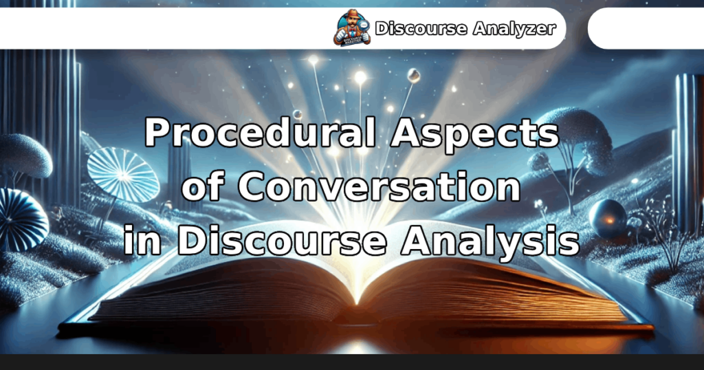 Procedural Aspects of Conversation in Discourse Analysis