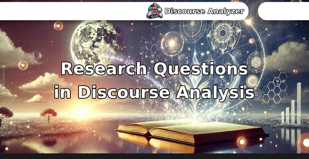 Research Questions in Discourse Analysis