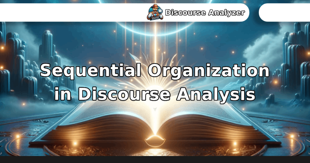 Sequential Organization in Discourse Analysis