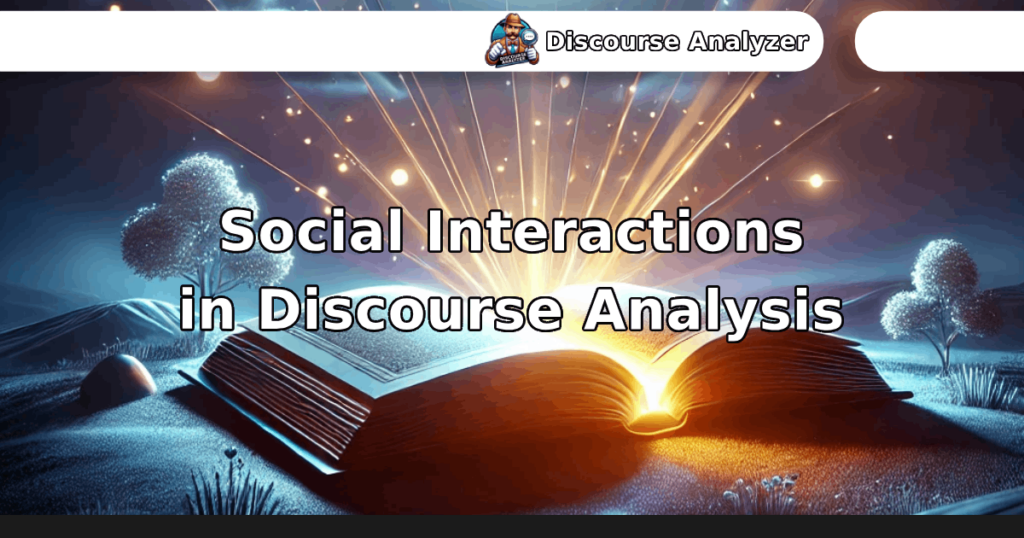 Social Interactions in Discourse Analysis