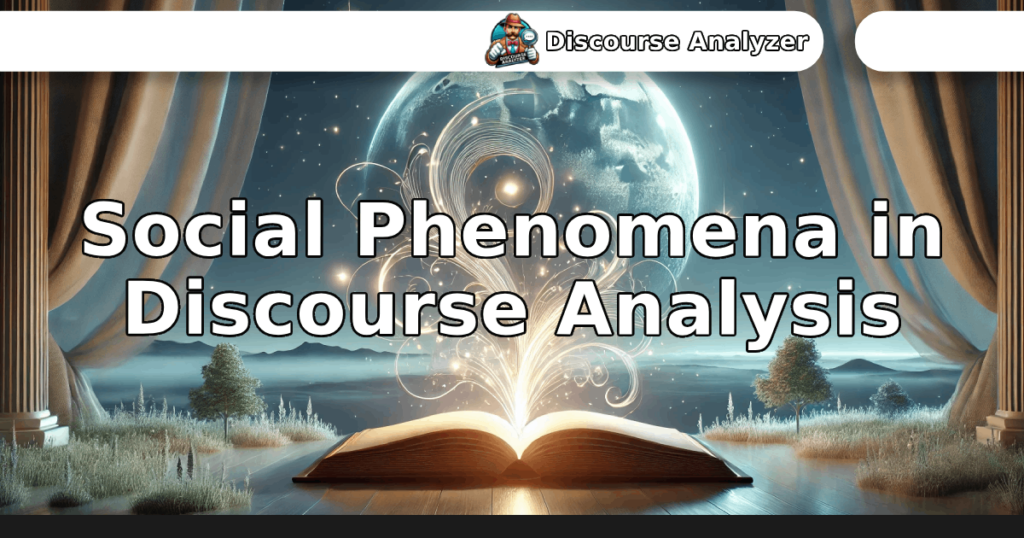 Social Phenomena in Discourse Analysis