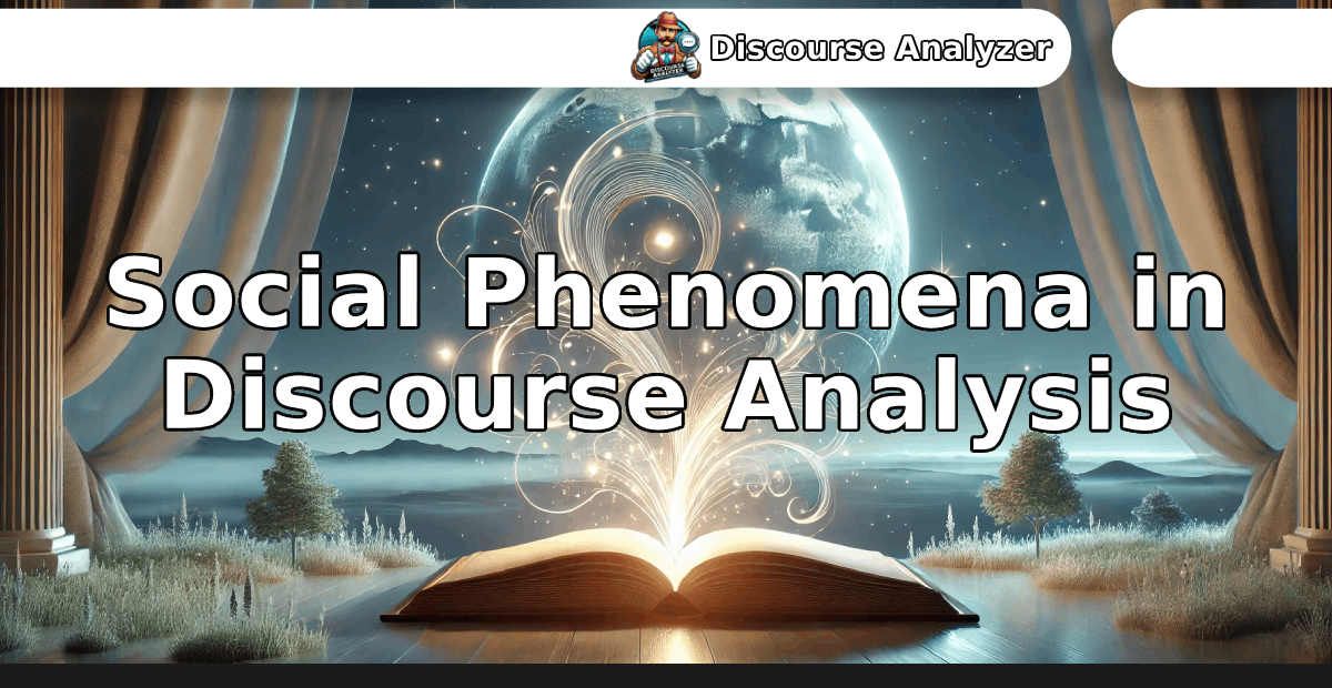 Social Phenomena in Discourse Analysis