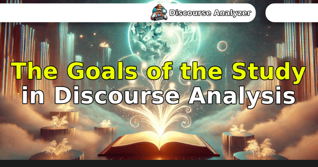 The Goals of the Study in Discourse Analysis