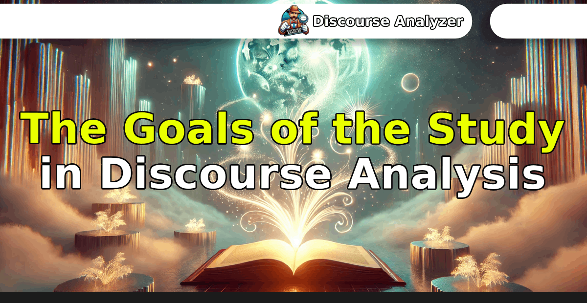 The Goals of the Study in Discourse Analysis