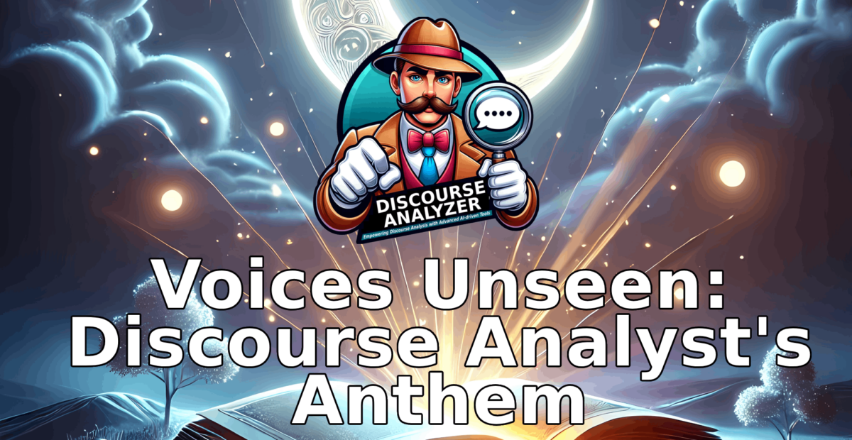 Voices Unseen: Discourse Analyst's Anthem