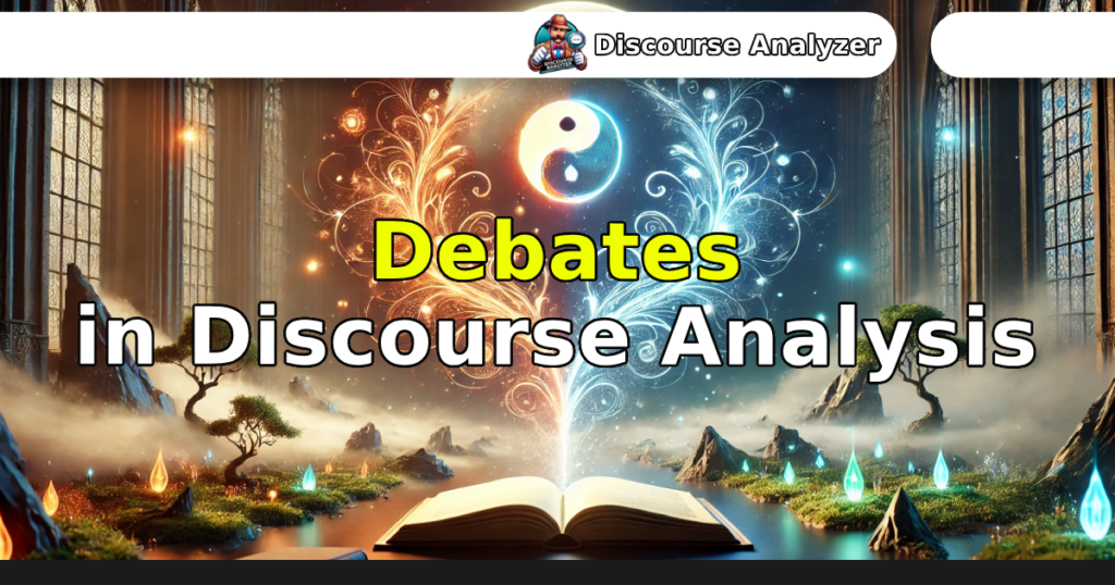 Debates in Discourse Analysis