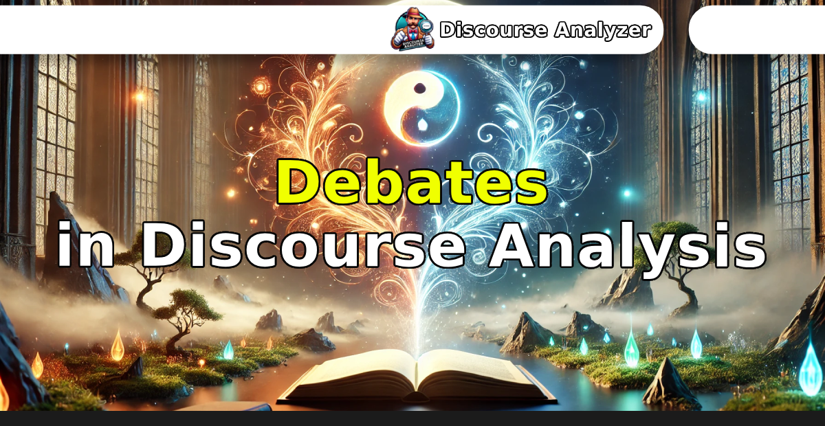 Debates in Discourse Analysis