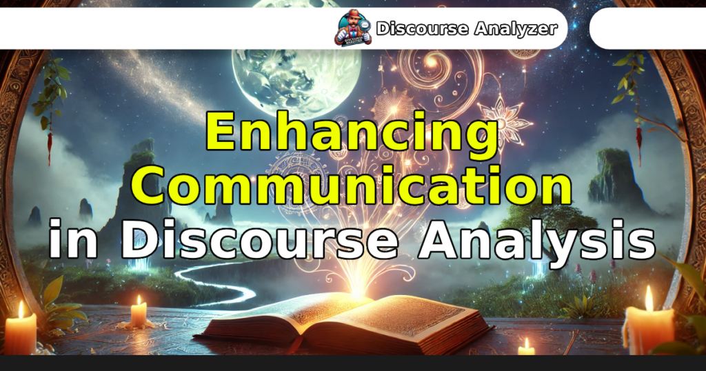 Enhancing Communication in Discourse Analysis