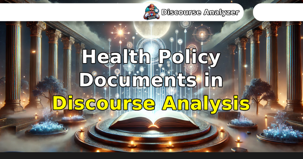 Health Policy Documents in Discourse Analysis
