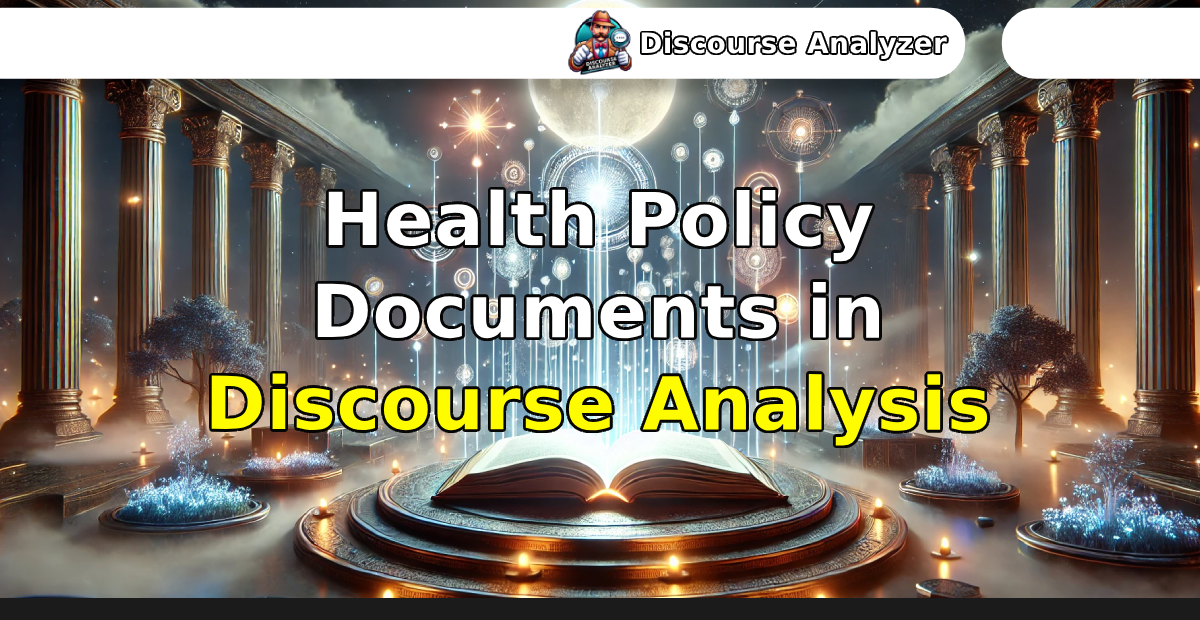 Health Policy Documents in Discourse Analysis