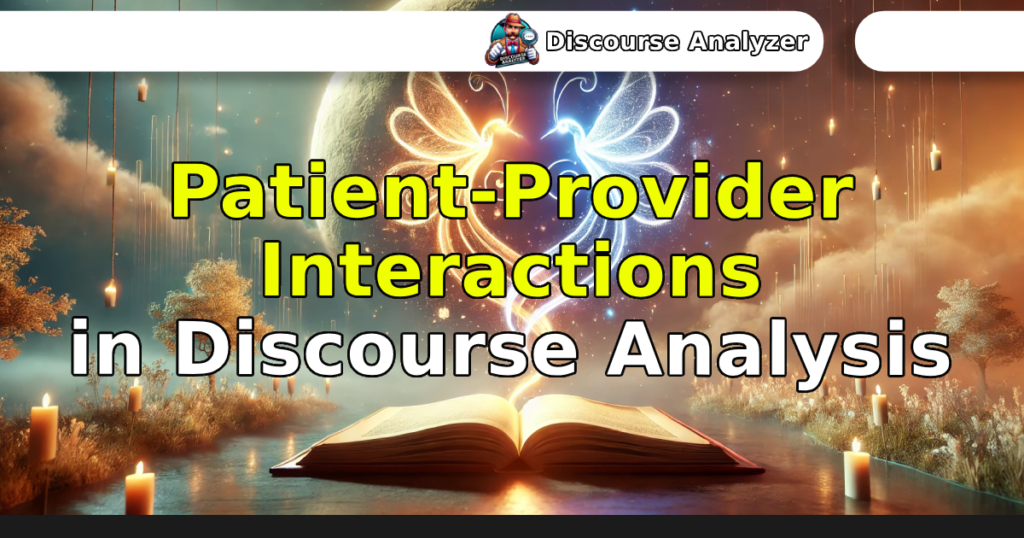 Patient-Provider Interactions in Discourse Analysis