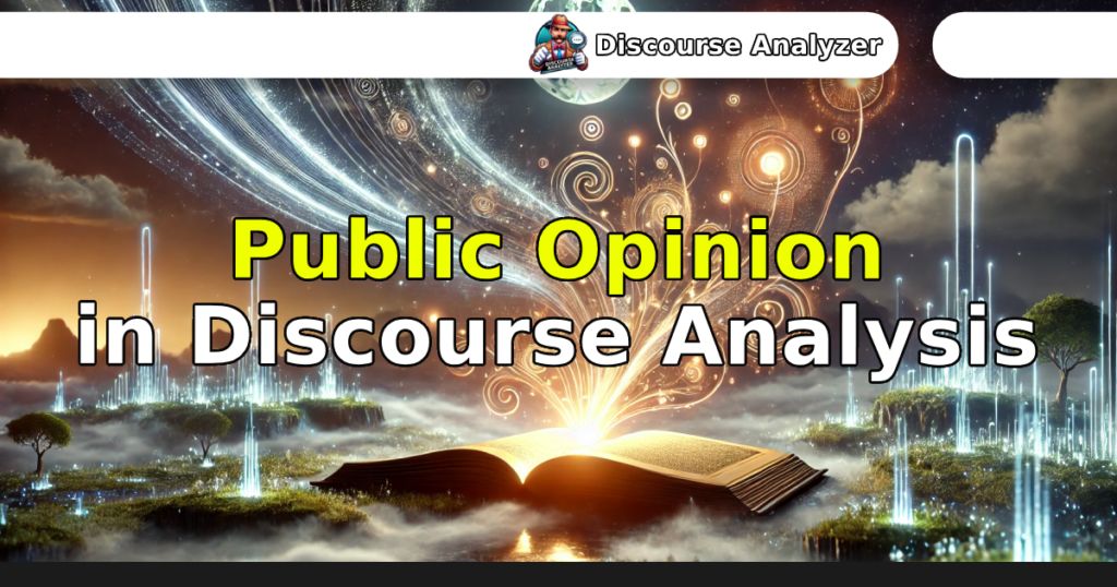 Public Opinion in Discourse Analysis