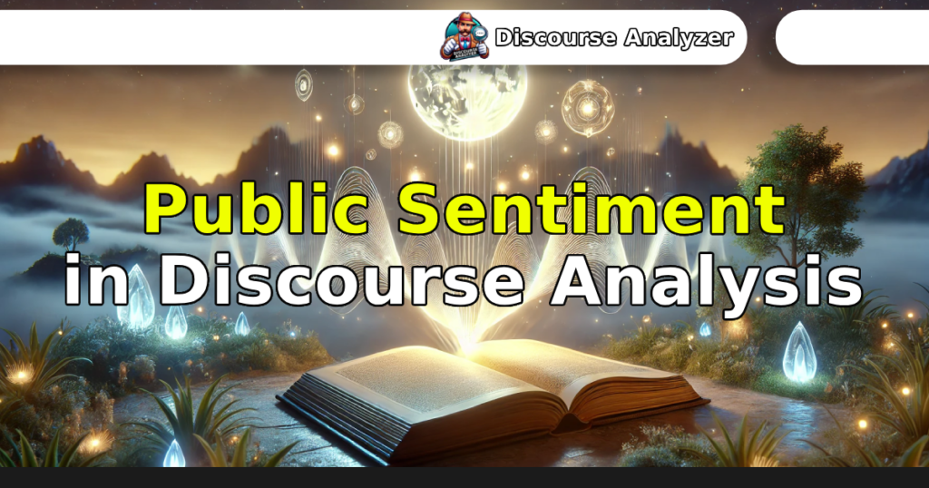 Public Sentiment in Discourse Analysis