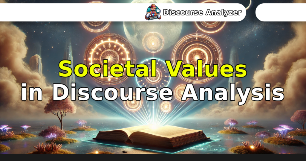 Societal Values in Discourse Analysis