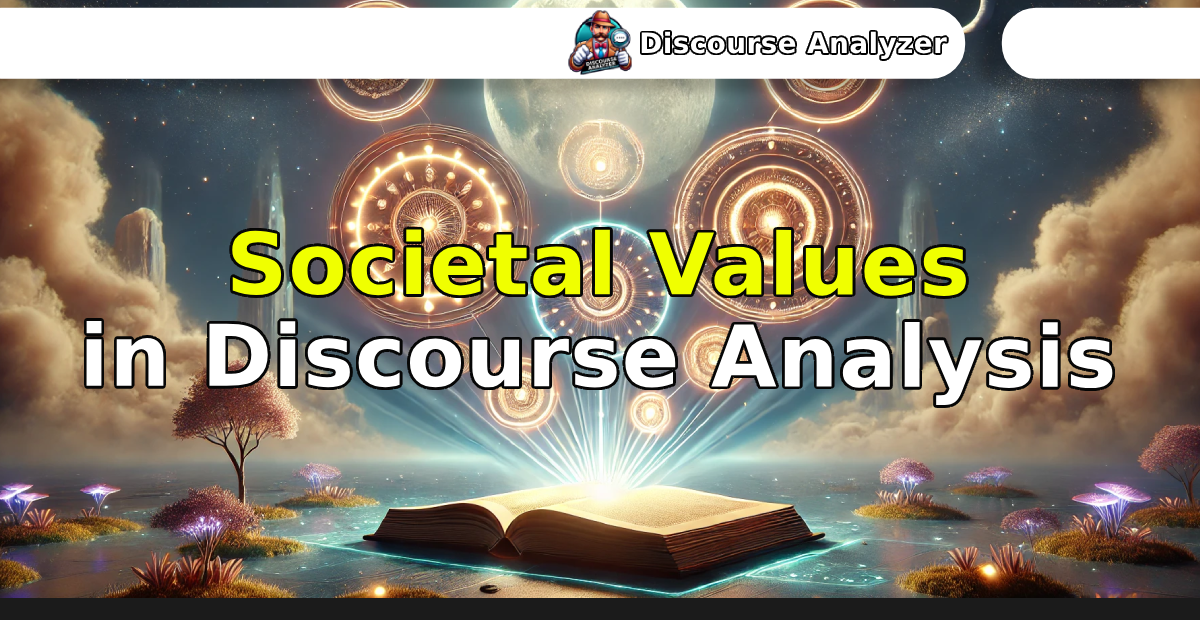 Societal Values in Discourse Analysis