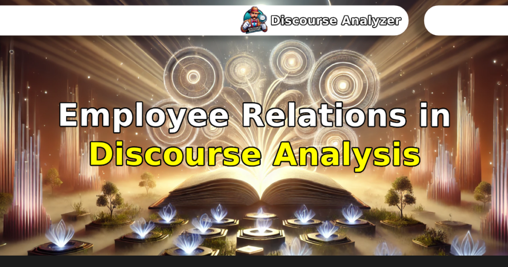 Employee Relations in Discourse Analysis