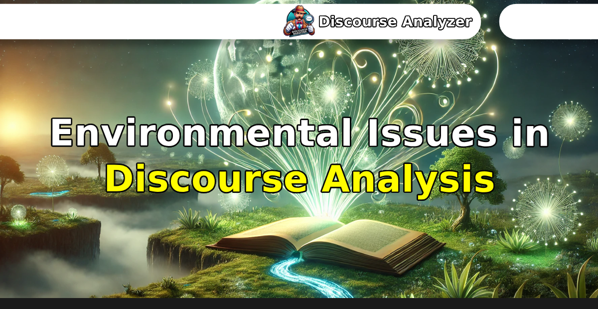 Environmental Issues in Discourse Analysis