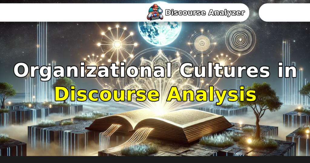 Organizational Cultures in Discourse Analysis