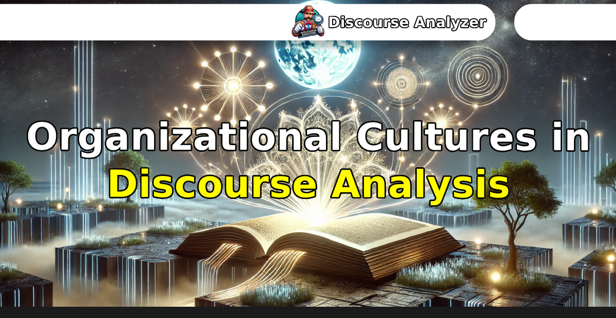 Organizational Cultures in Discourse Analysis