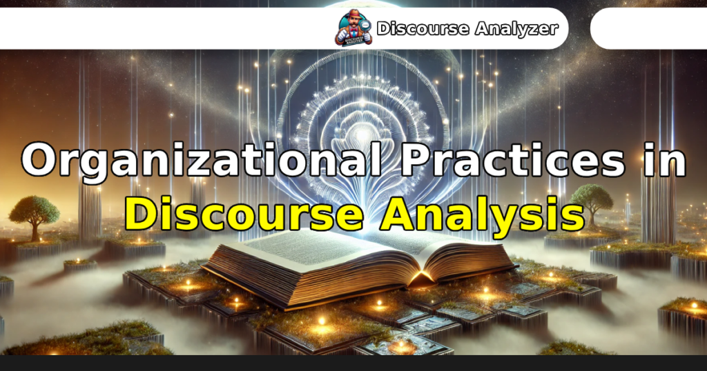 Organizational Practices in Discourse Analysis