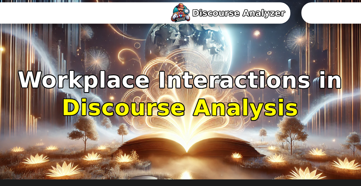 Workplace Interactions in Discourse Analysis