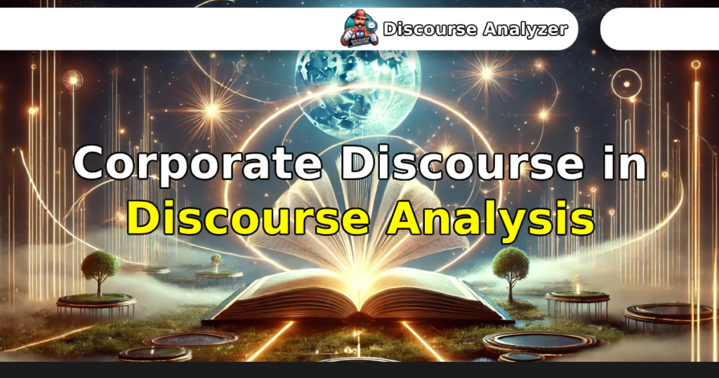 Corporate Discourse in Discourse Analysis