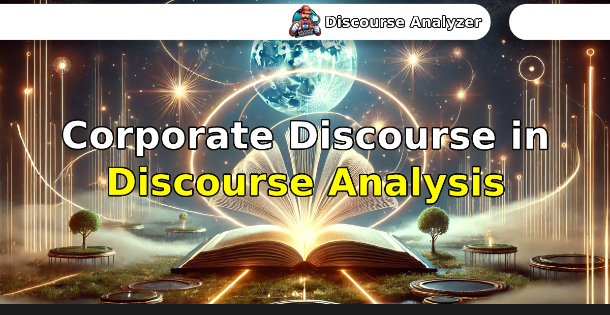 Corporate Discourse in Discourse Analysis