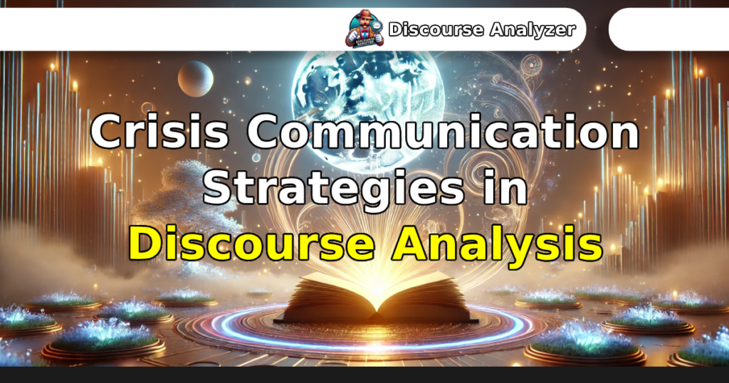 Crisis Communication Strategies in Discourse Analysis