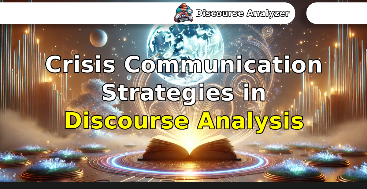 Crisis Communication Strategies in Discourse Analysis