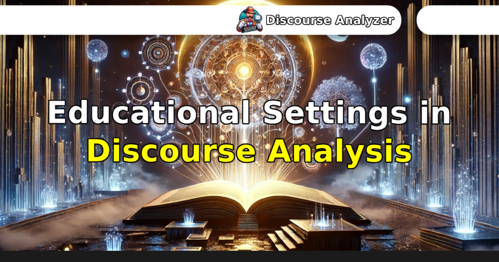 Educational Settings in Discourse Analysis