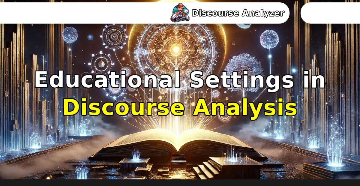 Educational Settings in Discourse Analysis