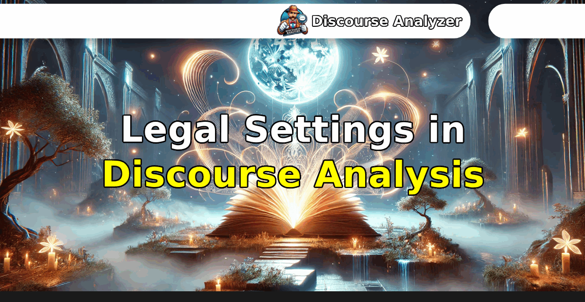 Legal Settings in Discourse Analysis - Discourse Analyzer AI Toolkit
